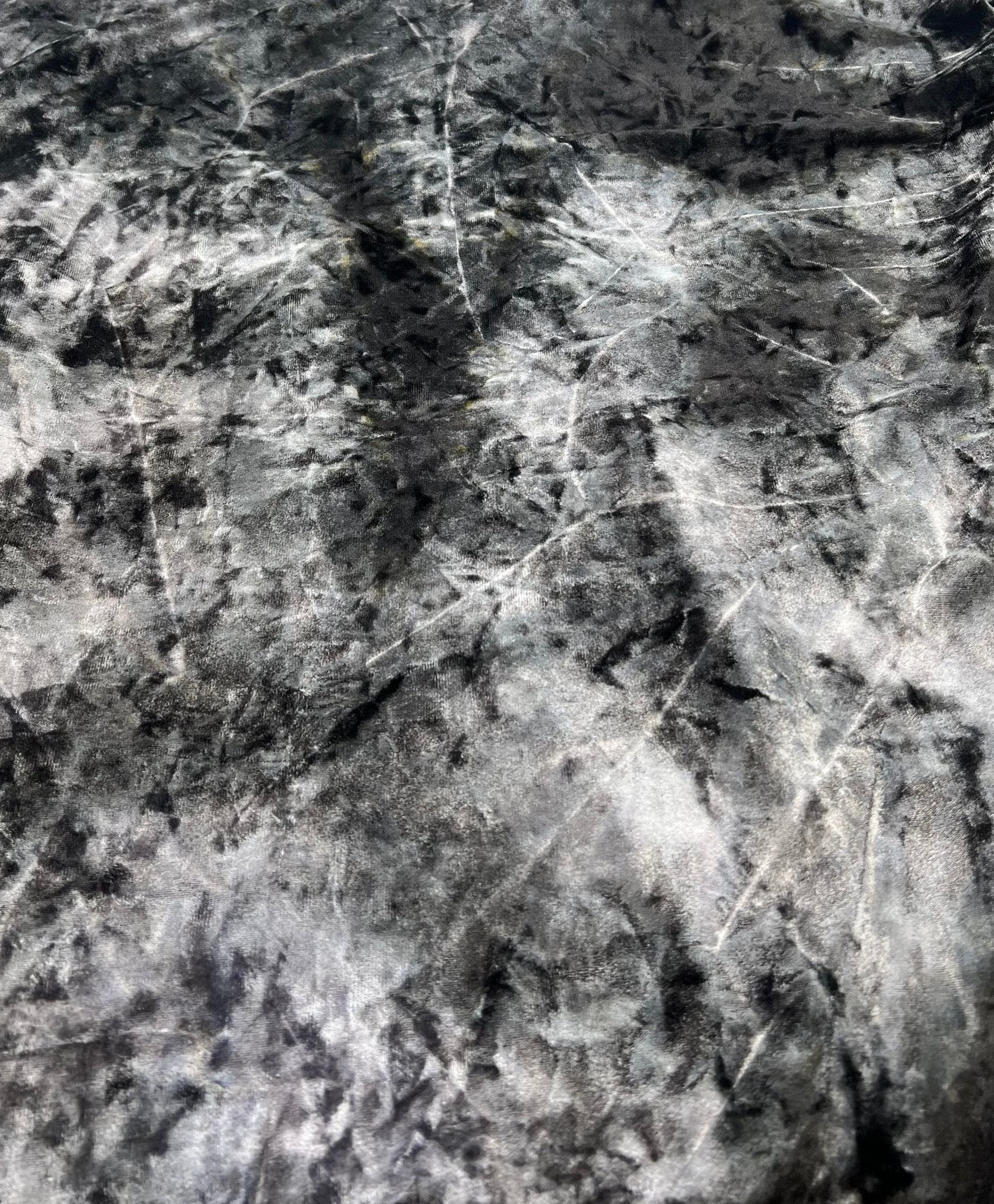 Silver Grey Crushed Velour Spandex Stretch Fabric - T9 Fabrics